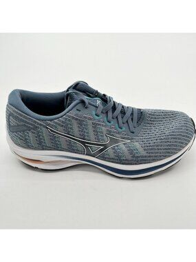 Mizuno Wave Rider 25 Waveknit Womens Size 9 Blue Running Walking Shoes Sneakers